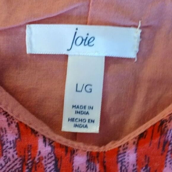 JOIE Tea Rose Red Floral Sleeveless Tiered Cotton Maxi Dress Large NWT - Picture 15 of 16